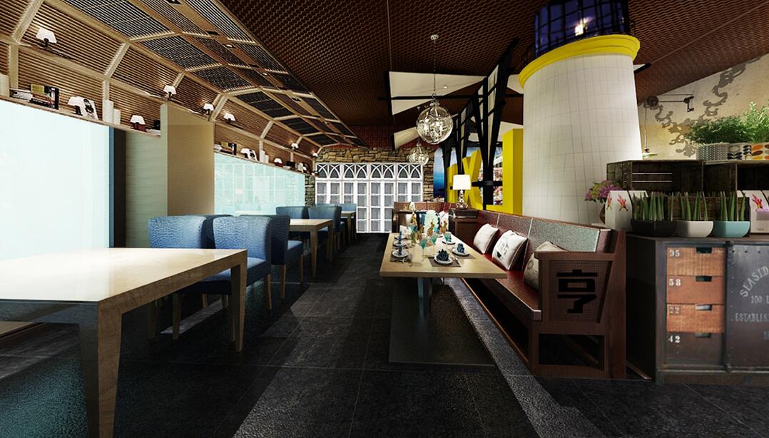 黄岛咸亨海鲜坊餐馆设计